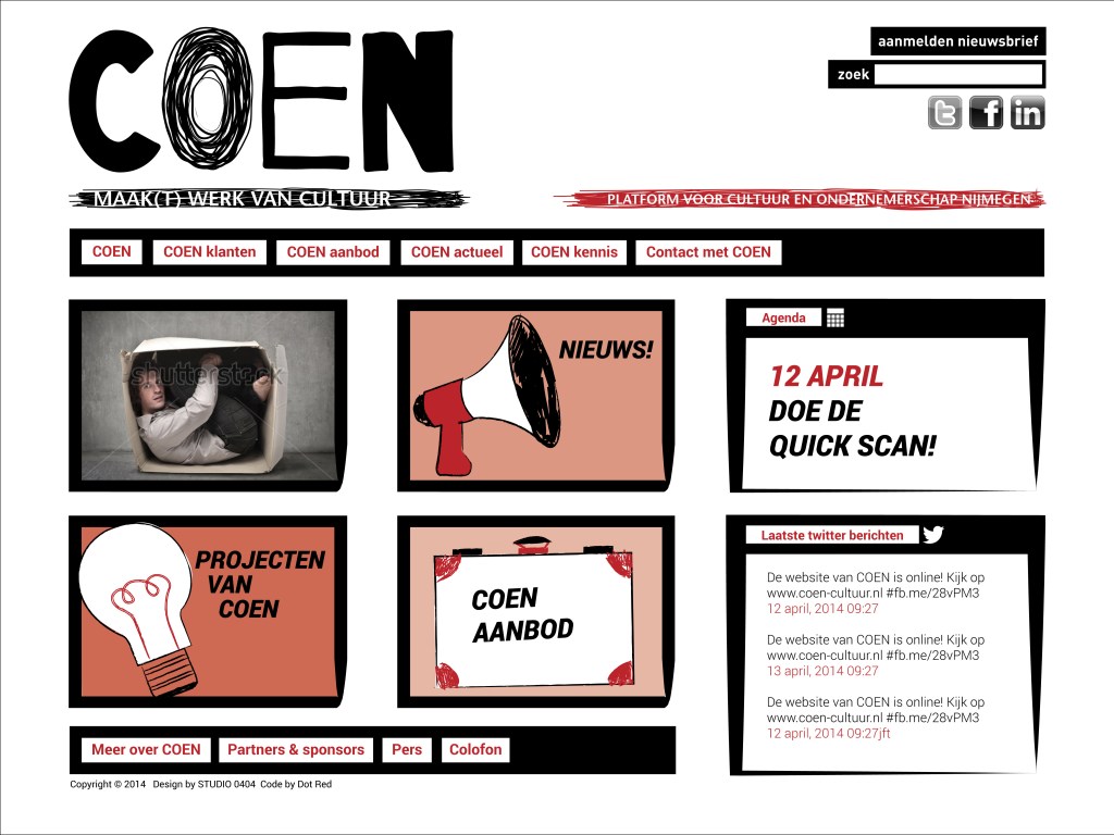 COEN cultuur website